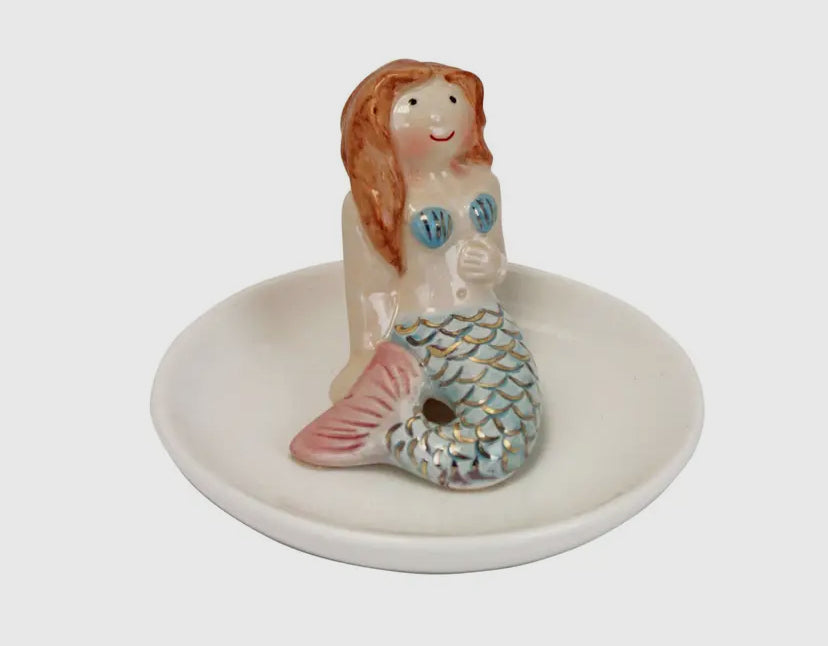 3” Ceramic Mermaid Trinket Dish