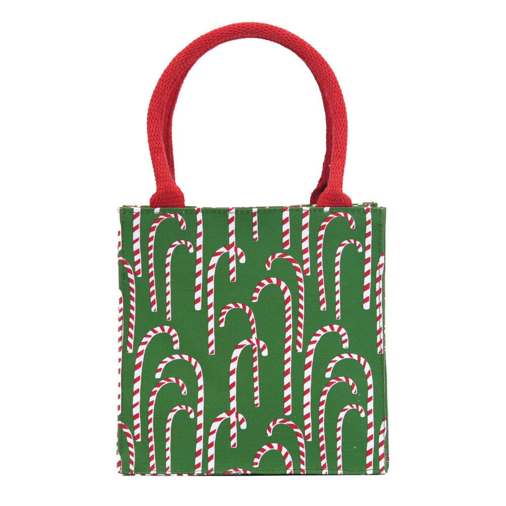 Holiday Candy Canes Itsy Bitsy Tote Bag