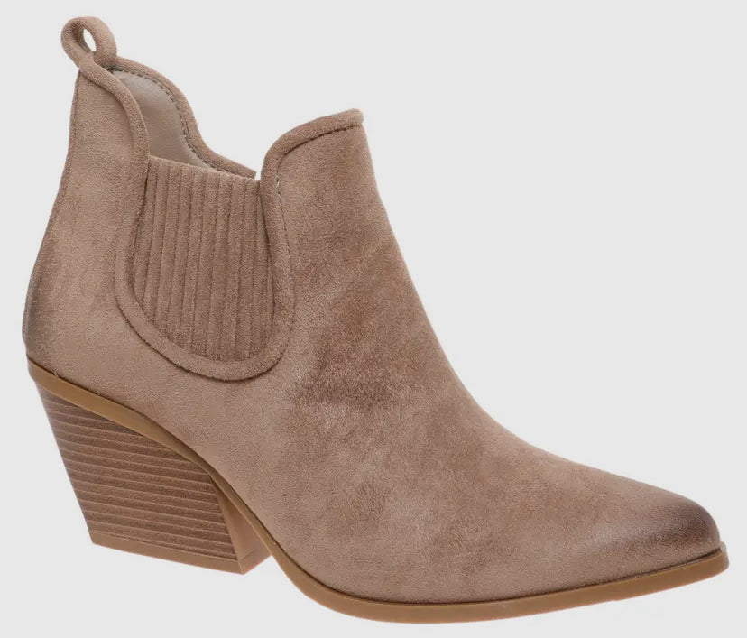 Dusty Taupe Suede Boots