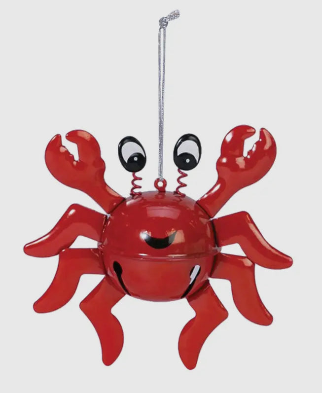 Crab Jingle Bell Ornament