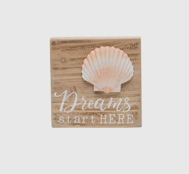 Dreamy Shell Wood Block