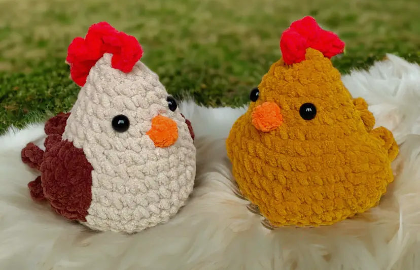 Cute Crochet Mini Chicken Plushies