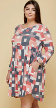 Load image into Gallery viewer, Plus Size Geo Printed Dress
