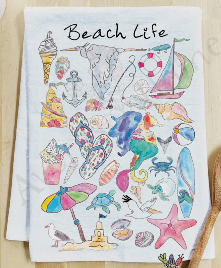 Beach Life Kitchen Towel