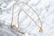 Load image into Gallery viewer, Gold Bubble Letter Necklace
