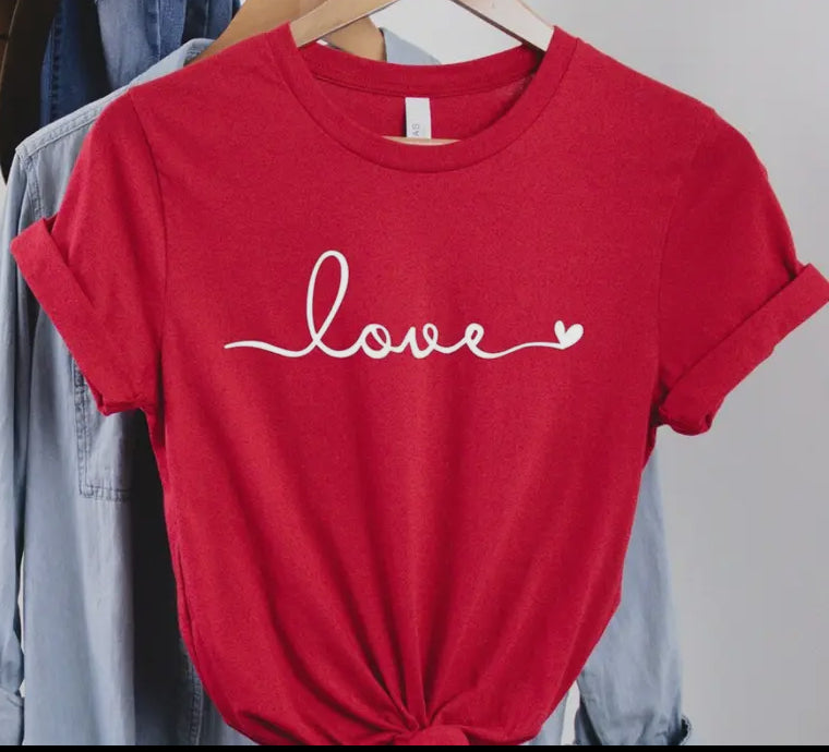 Love Signature Heart TShirt