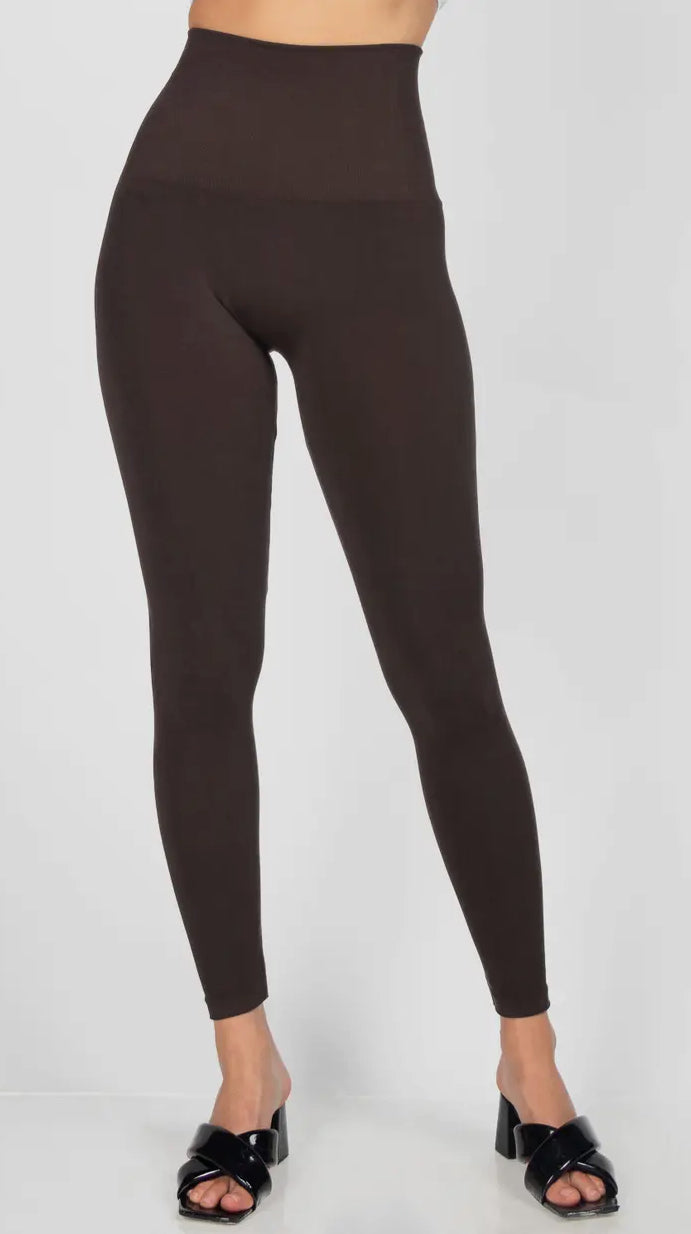 Dark Brown Tummy Tuck Leggings