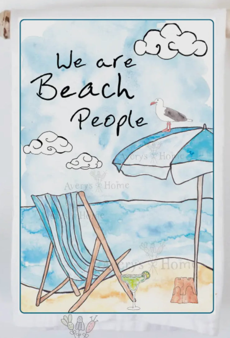 We Are Beach People Kitchen Towel