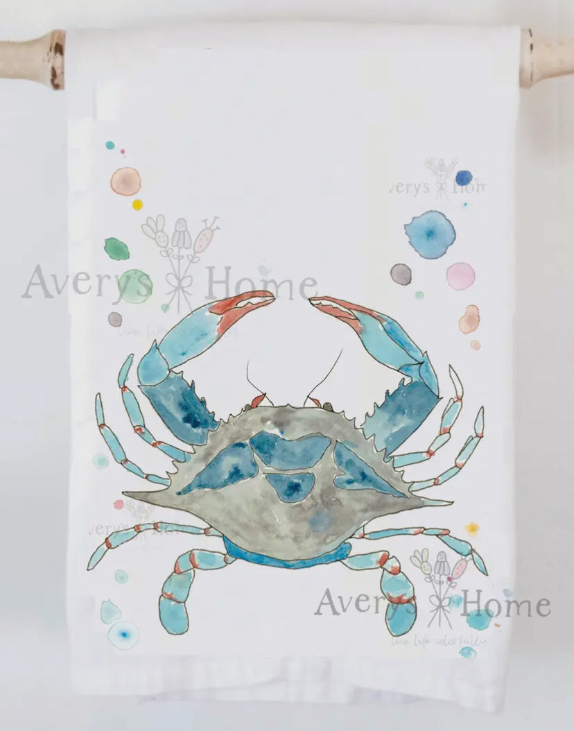 Blue Crab Kitchen Towel