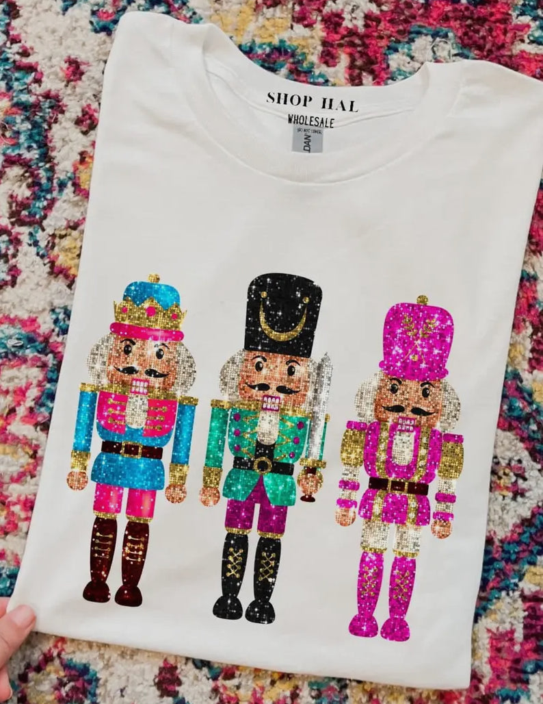 Nutcracker Sparkly Graphic T-Shirt