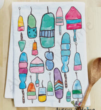 Load image into Gallery viewer, Coastal Buoys Kitchen Towel
