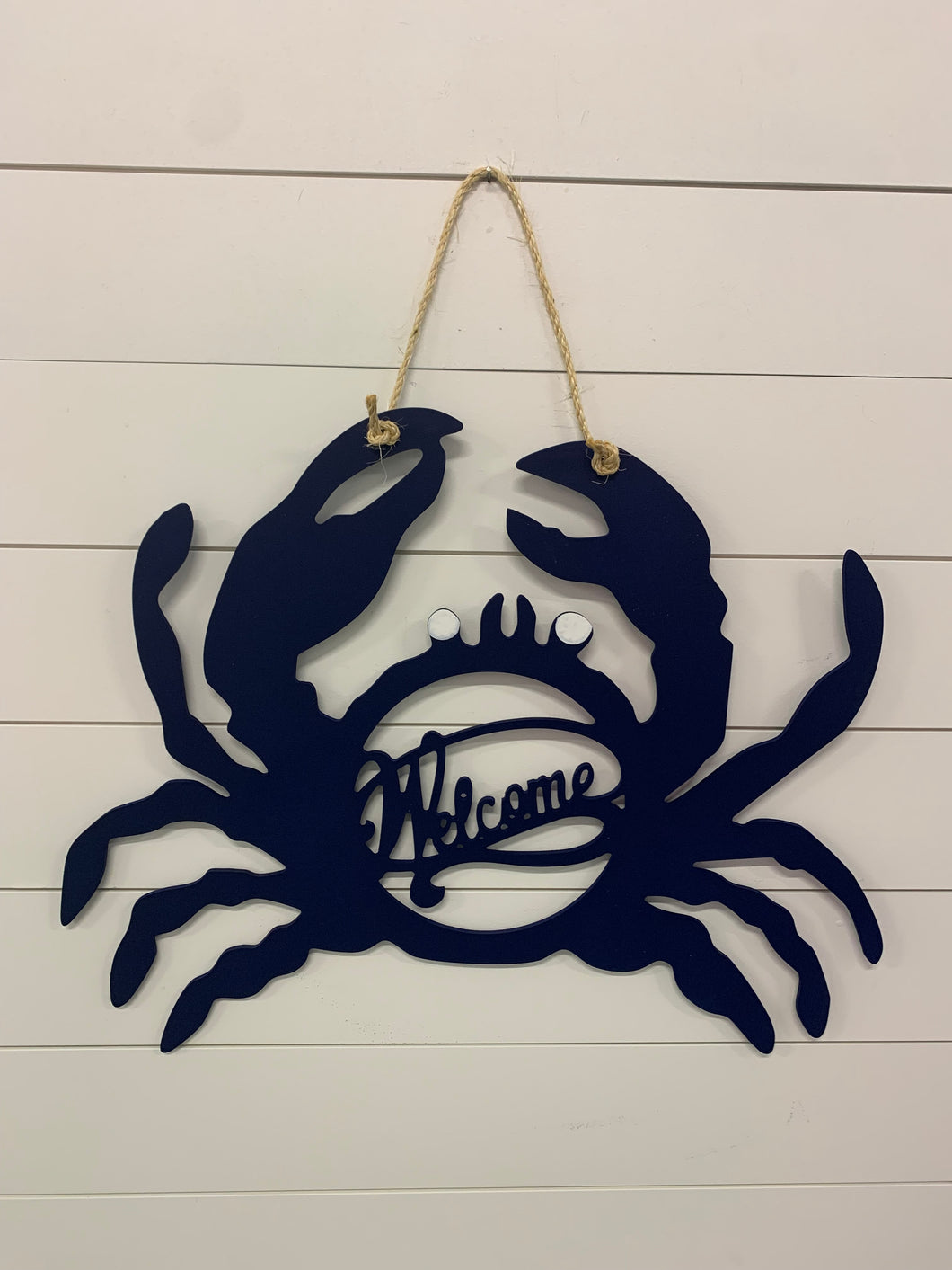 Blue Crab Wood Hanger