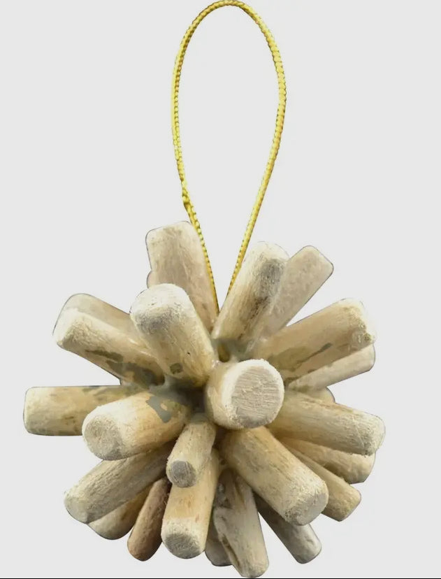 Driftwood Ball 3” Ornament