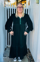 Load image into Gallery viewer, Velvet Maxi Dress Evergreen
