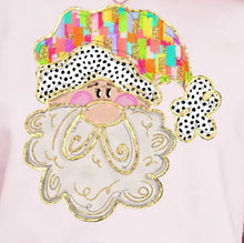 Load image into Gallery viewer, Preppy Santa T-shirt(Light Pink)
