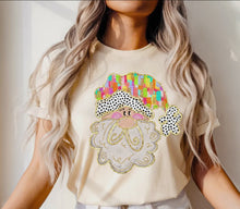 Load image into Gallery viewer, Preppy Santa T-shirt(Light Pink)
