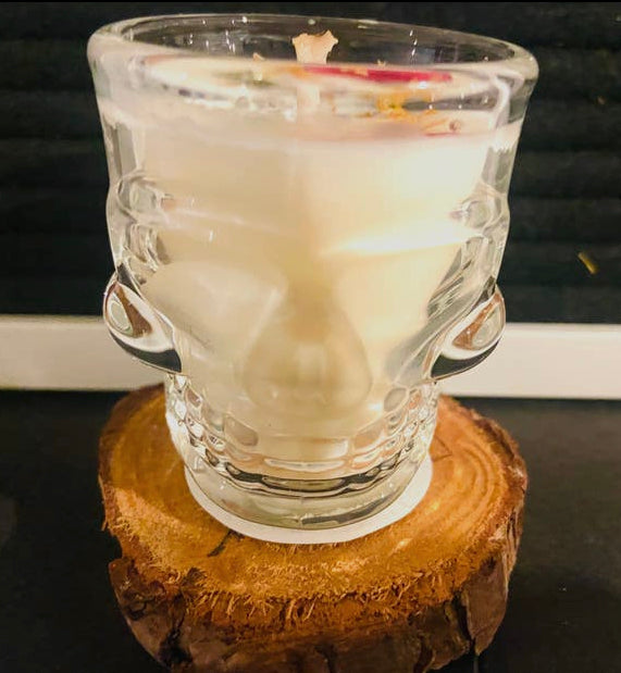 Skull Shot Glass Candle