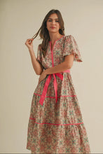 Load image into Gallery viewer, Contrast Binding Midi Dress
