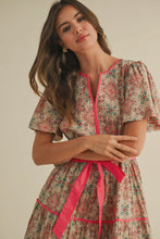 Load image into Gallery viewer, Contrast Binding Midi Dress
