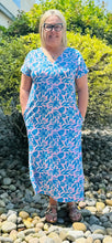 Load image into Gallery viewer, Laurie Spring It On Blue Dress

