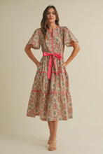 Load image into Gallery viewer, Contrast Binding Midi Dress
