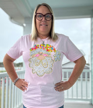 Load image into Gallery viewer, Preppy Santa T-shirt(Light Pink)
