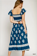 Load image into Gallery viewer, Romantic Smocked Midi Dress
