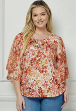 Load image into Gallery viewer, Plus Size Floral Printed Top
