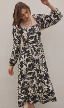 Load image into Gallery viewer, Abstract Floral Print Smocked Back Dress
