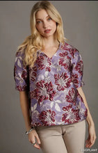 Load image into Gallery viewer, Metallic Floral Jacquard Top
