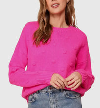 Load image into Gallery viewer, Pink 3d Dotted Sweater
