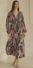 Load image into Gallery viewer, Colorful Floral Print Long Sleeve Dress
