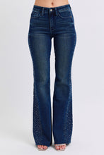 Load image into Gallery viewer, JB MR Rhinestone Side Panel Detail Flare Jeans
